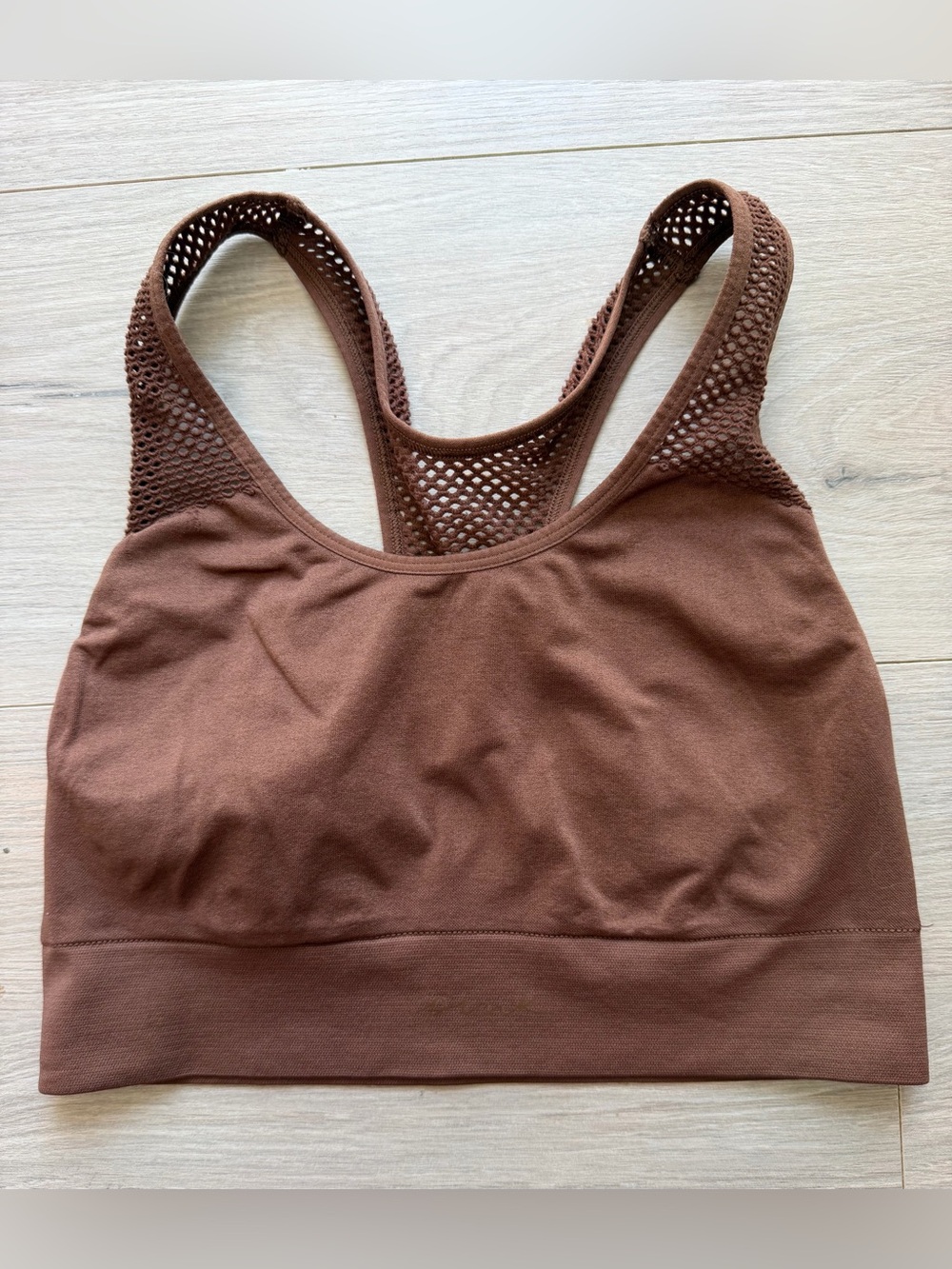 Pink Active Brown Sports Bra